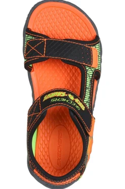 Sandali Arancioni da Bimbi Skechers Creature-Splash