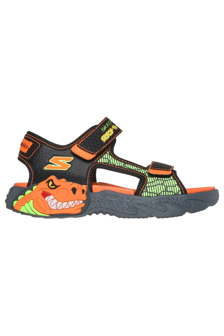 Sandali Arancioni da Bimbi Skechers Creature-Splash