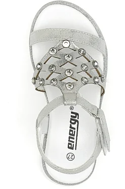 Sandali Argento Con Borchie Energy 535