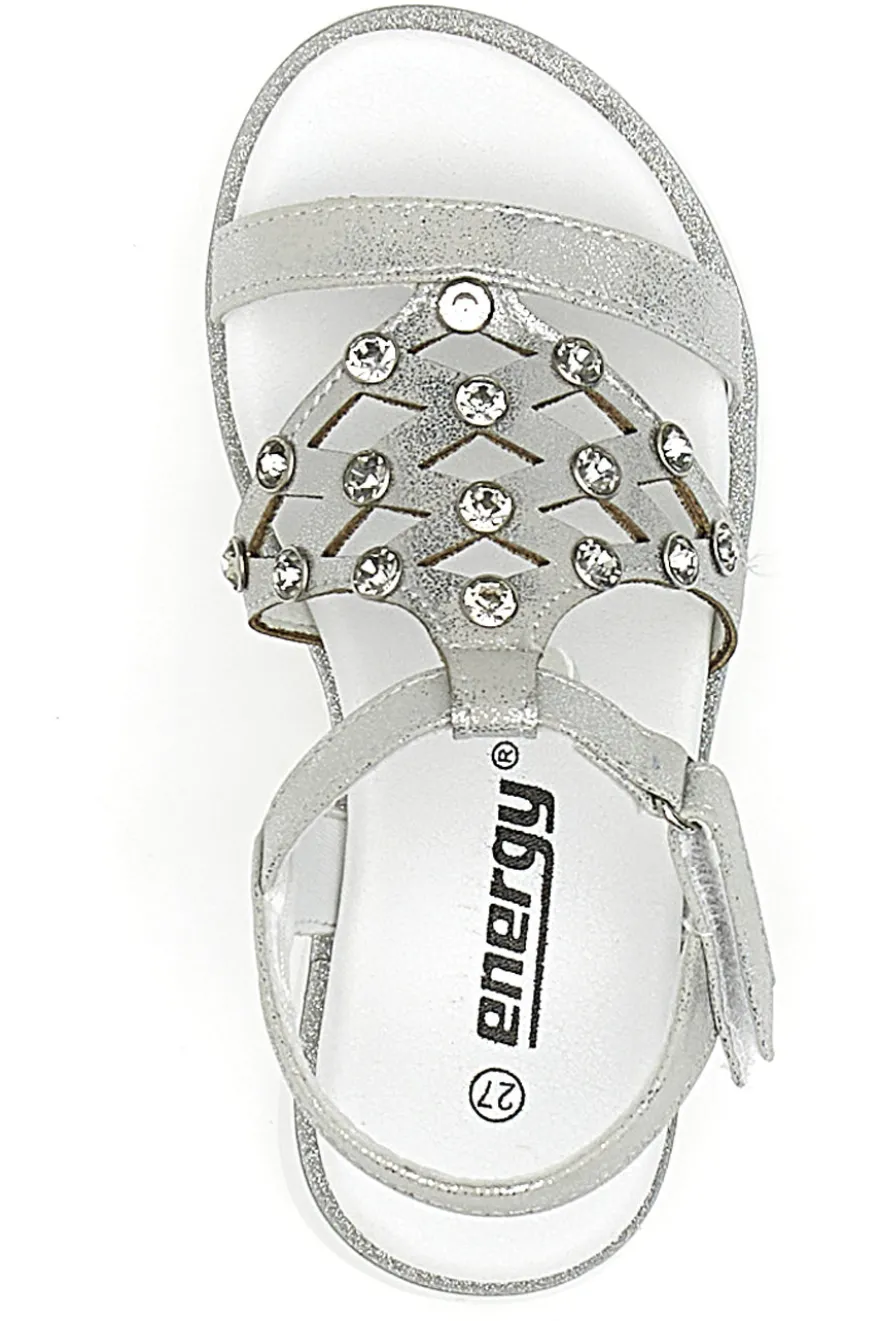Sandali Argento Con Borchie Energy 535