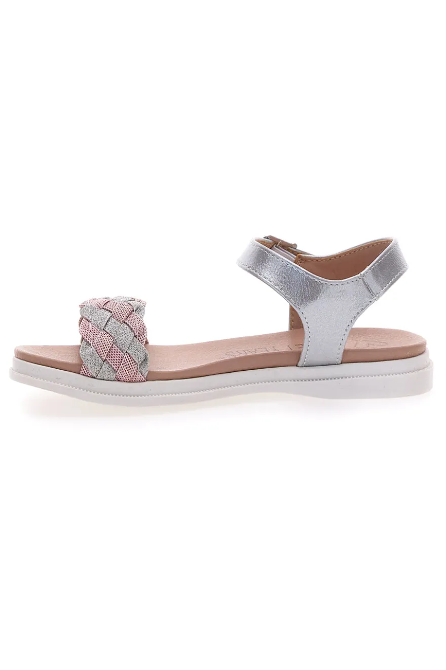 Sandali argento con cinturino e suola morbina SWEET YEARS 0377