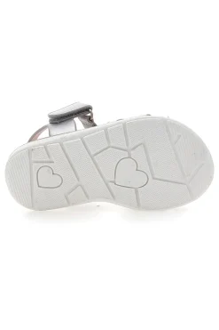 Sandali argento con fiori gioiello Pitt Kids 39G2517S