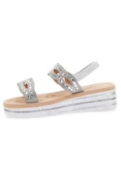Sandali Argento Con Perline Quanna Mel 21030