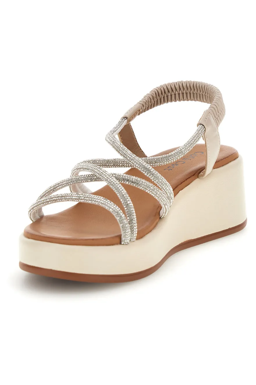 Sandali argento con platform Cafè cost 808814