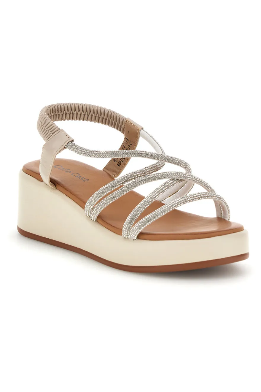 Sandali argento con platform Cafè cost 808814