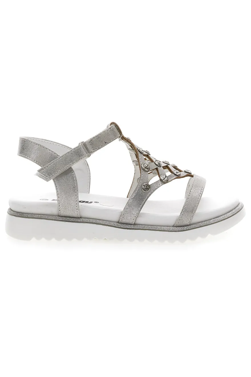 Sandali Argento Con Strass Energy 535