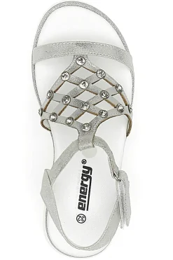 Sandali Argento Con Strass Energy 535