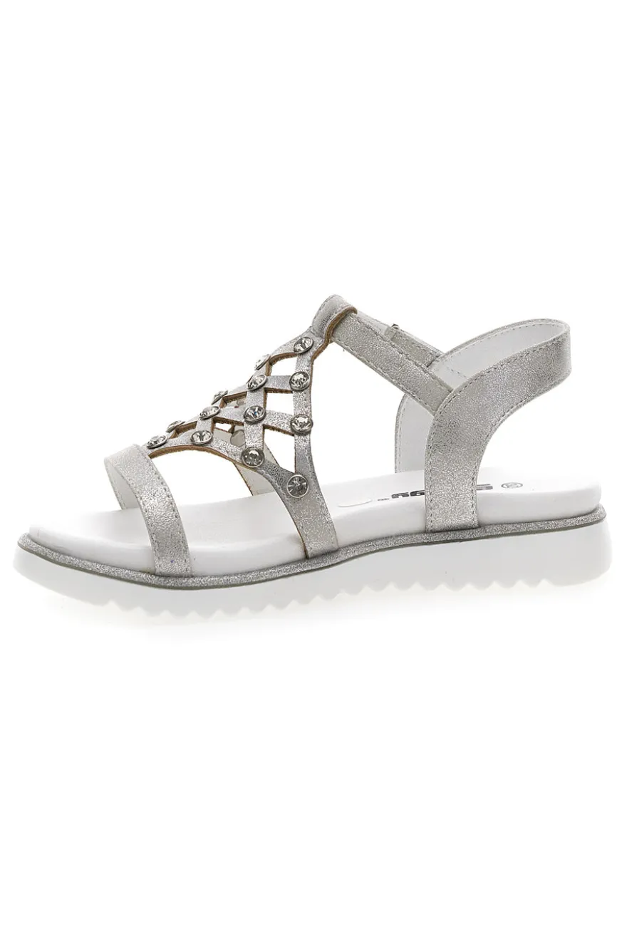Sandali Argento Con Strass Energy 535