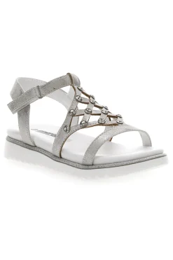 Sandali Argento Con Strass Energy 535