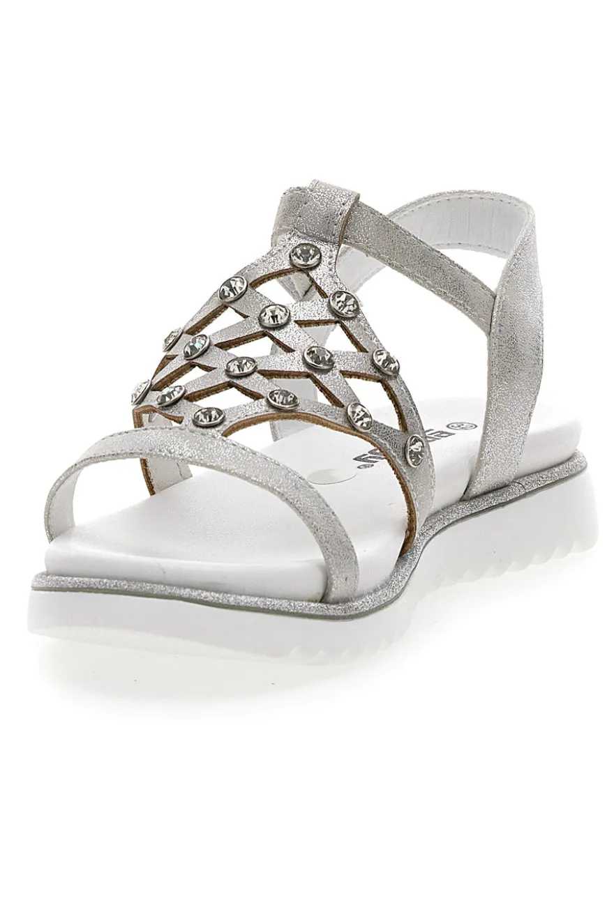 Sandali Argento Con Strass Energy 535