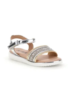 Sandali argento oro cinturino regolabile Pitt kids 392626S