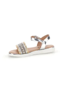 Sandali argento oro cinturino regolabile Pitt kids 392626S