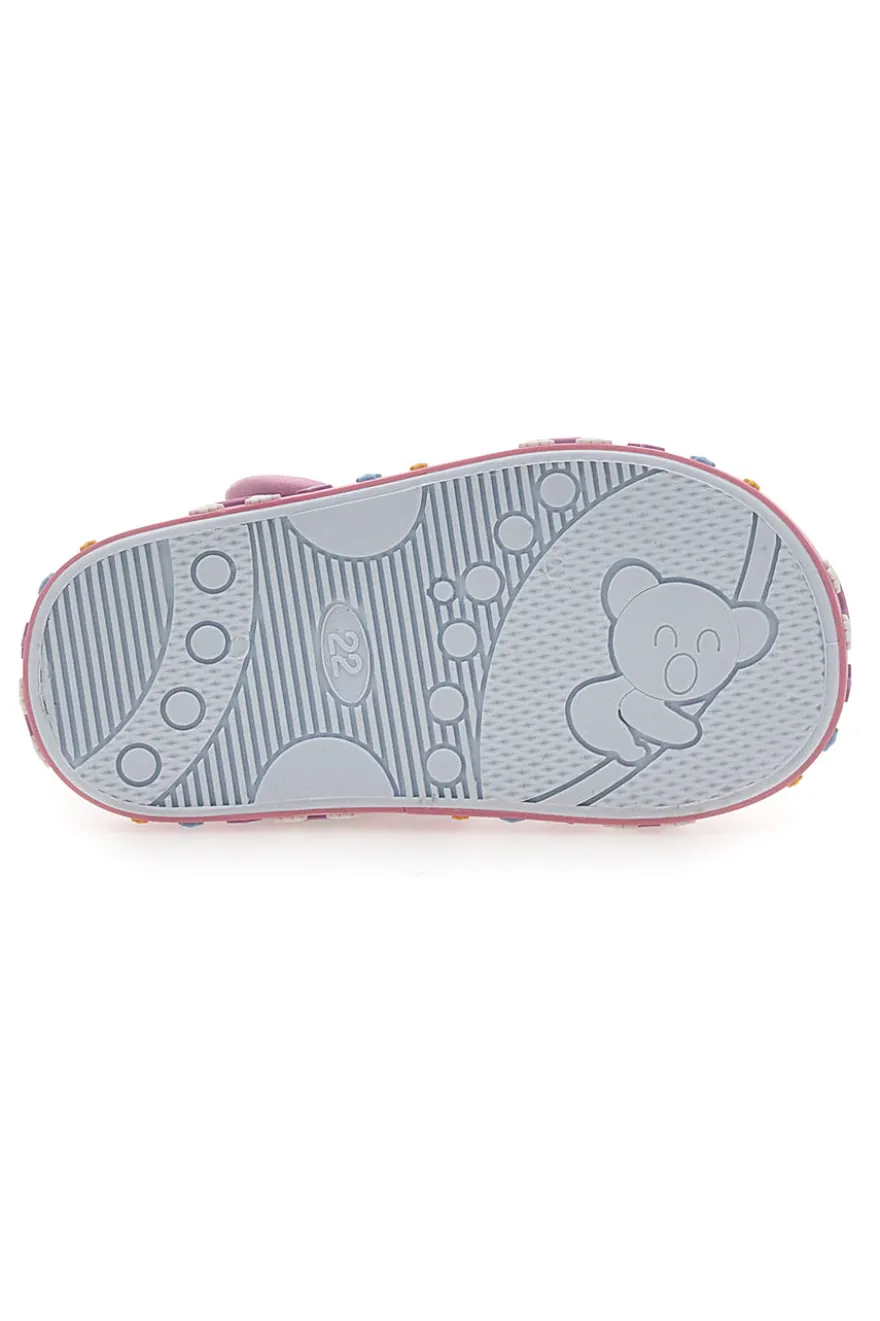Sandali azzurri con arcobaleni e cuori Pitt kids PK2406C