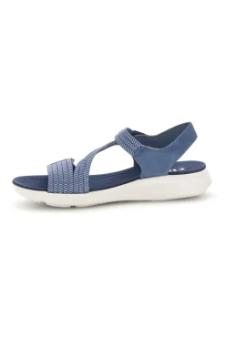 Sandali Azzurro denim con fasce elastiche First active 2