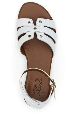 Sandali Bassi Bianchi con Borchiette Pittarello Look 225485