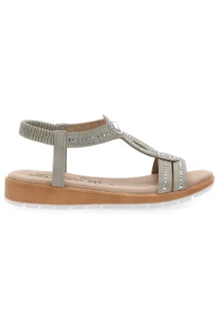 Sandali bassi ghiaccio con strass MIO TEMPO LR253420