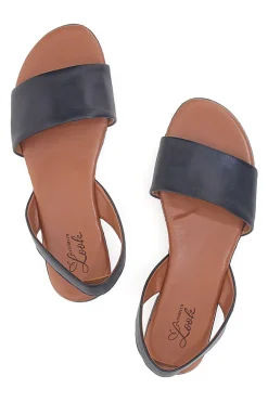 Sandali Bassi Nero in Vera Pelle Pittarello Look 225265