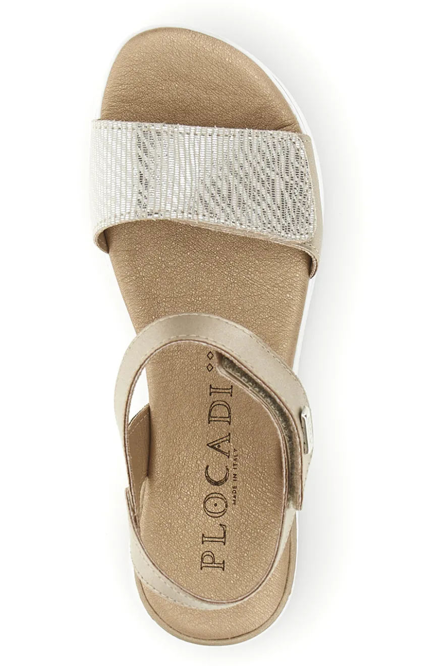 Sandali beige con cinturini regolabili Plocadi 272429