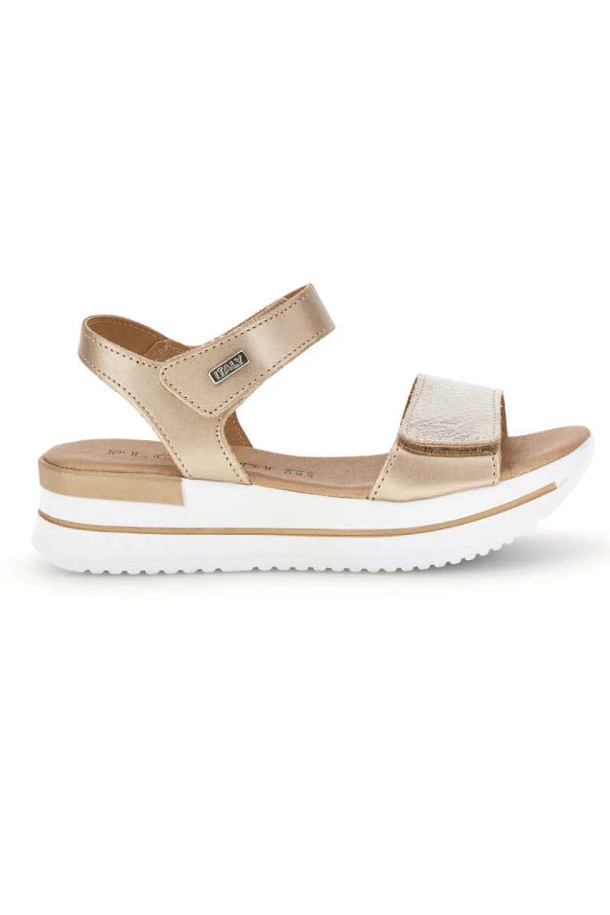 Sandali beige con cinturini regolabili Plocadi 272429