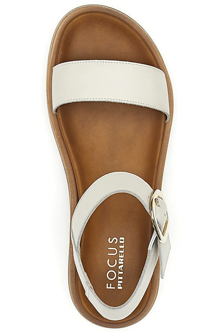 Sandali beige con cinturino regolabile Pittarello Focus 28060PE