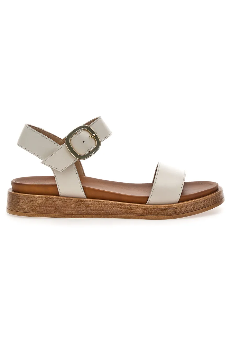 Sandali beige con cinturino regolabile Pittarello Focus 28060PE