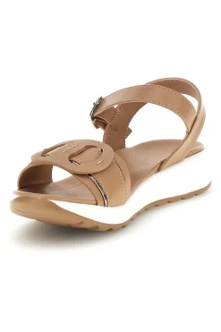 Sandali beige con cinturino regolabile suola comfort Plocadi Bza2423820