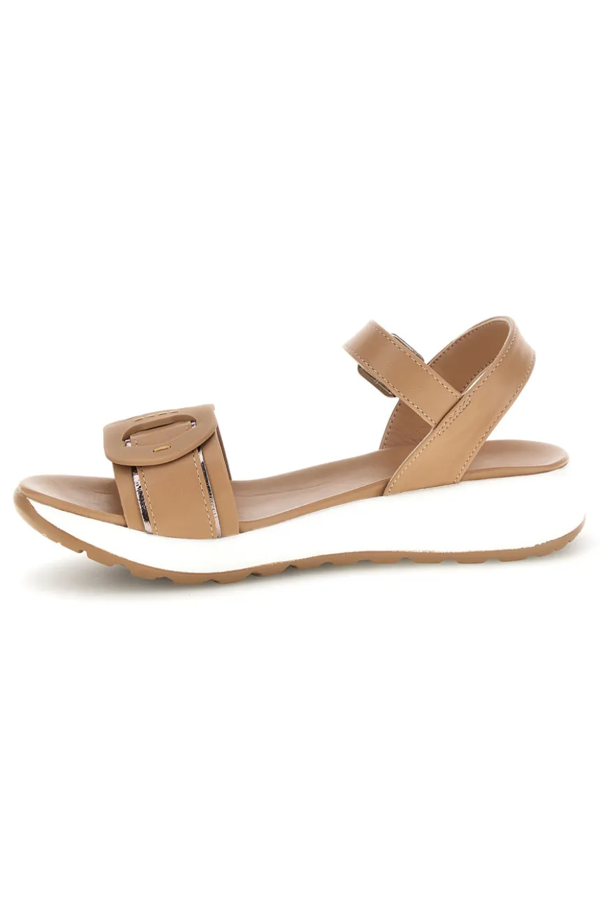 Sandali beige con cinturino regolabile suola comfort Plocadi Bza2423820