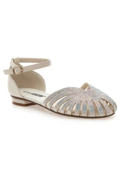 Sandali beige con cinturino e dettagli gioiello Energy E354