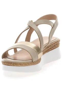 Sandali Beige Con Cinturino e Platform Mariella Burani 51301