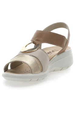 Sandali Beige Con Dettaglio Dorato IMac 557380