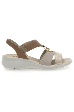 Sandali Beige Con Dettaglio Dorato IMac 557380