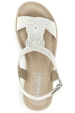 Sandali beige con dettaglio traforato Inblu 49 BV