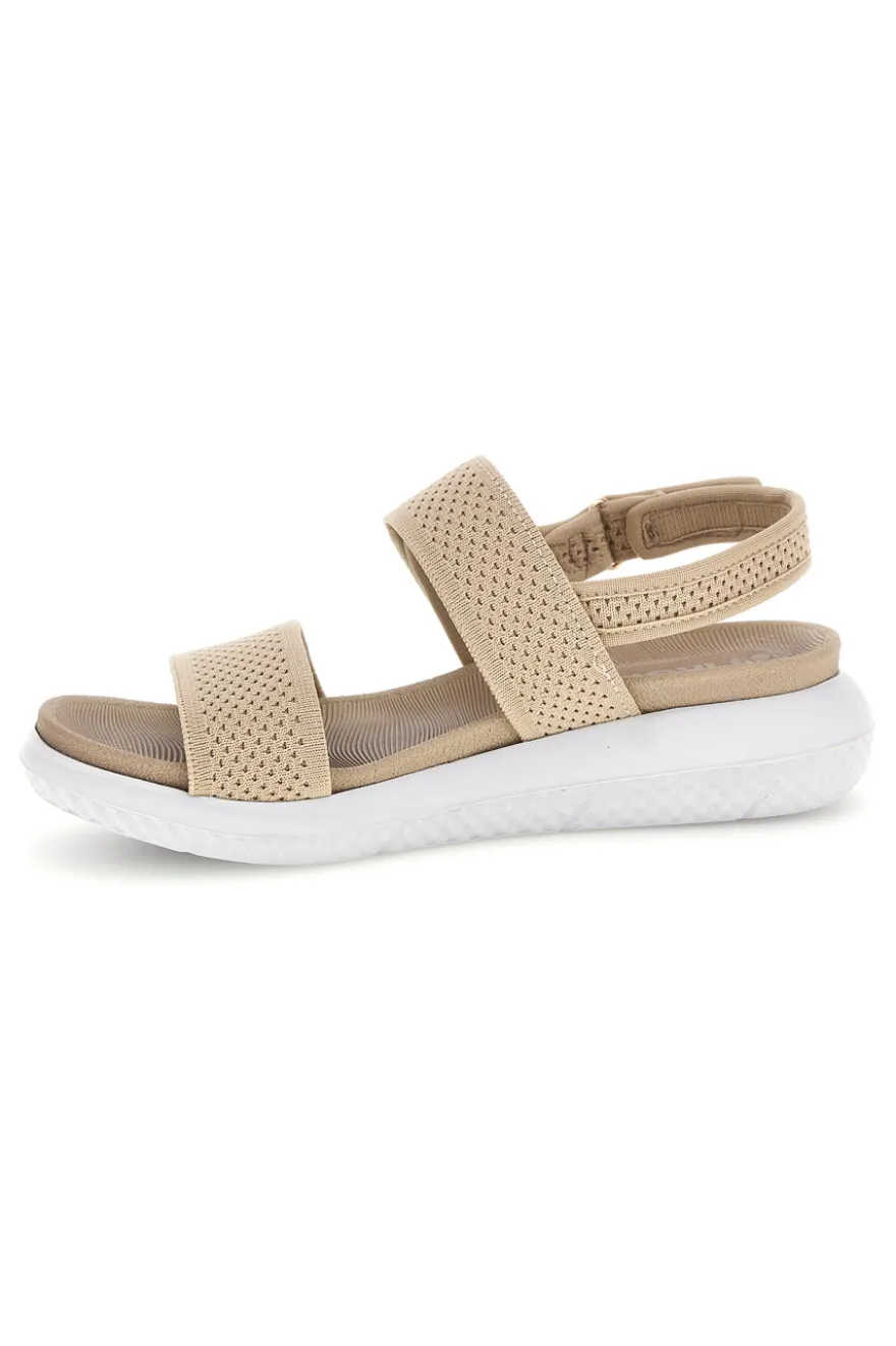 Sandali beige con fasce traforate e velcro Inblu 30 TT