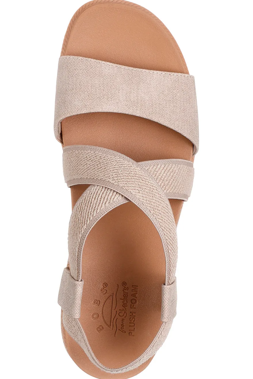 Sandali Beige Con Fascie Elastiche Skechers Desert Kiss Low