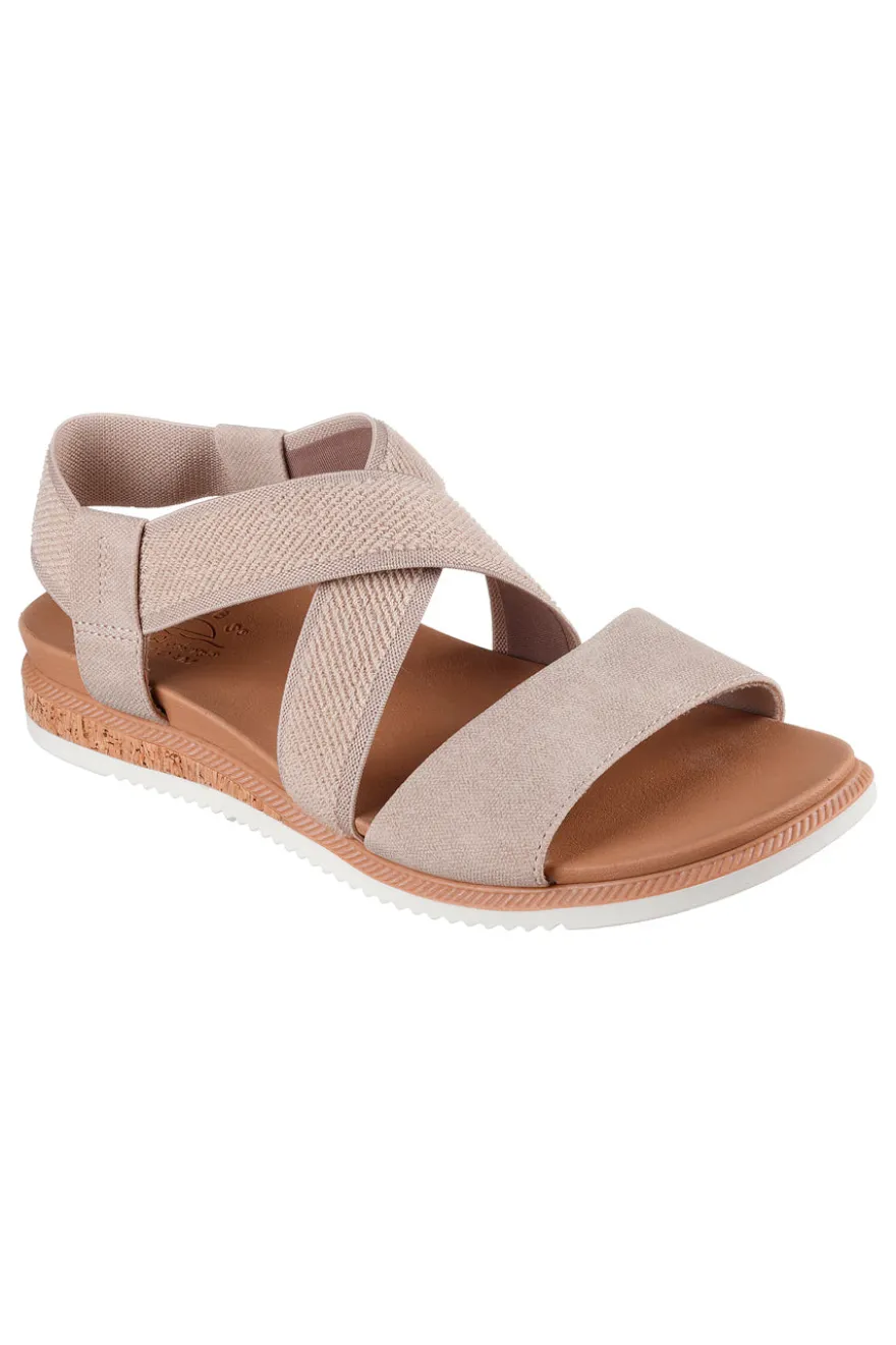 Sandali Beige Con Fascie Elastiche Skechers Desert Kiss Low