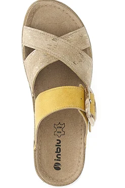 Sandali beige con fibbia comfort Inblu 46 CN
