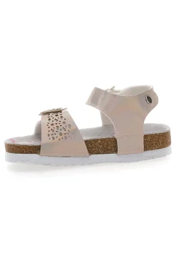 Sandali beige con fiori PITT KIDS 14330
