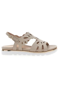 Sandali Beige con Intagli Decorativi Marcella Burani K11040