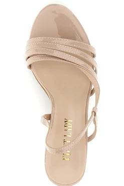 Sandali beige con listini e tacco medio First lady P709