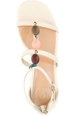 Sandali Beige con Pietre Colorate MON DIEU 695