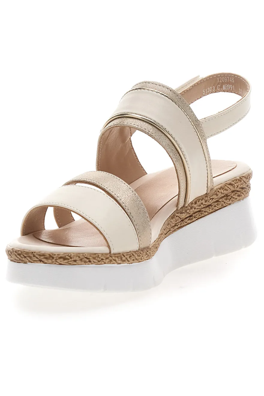 Sandali Beige Con Platform Mariella Burani 51303