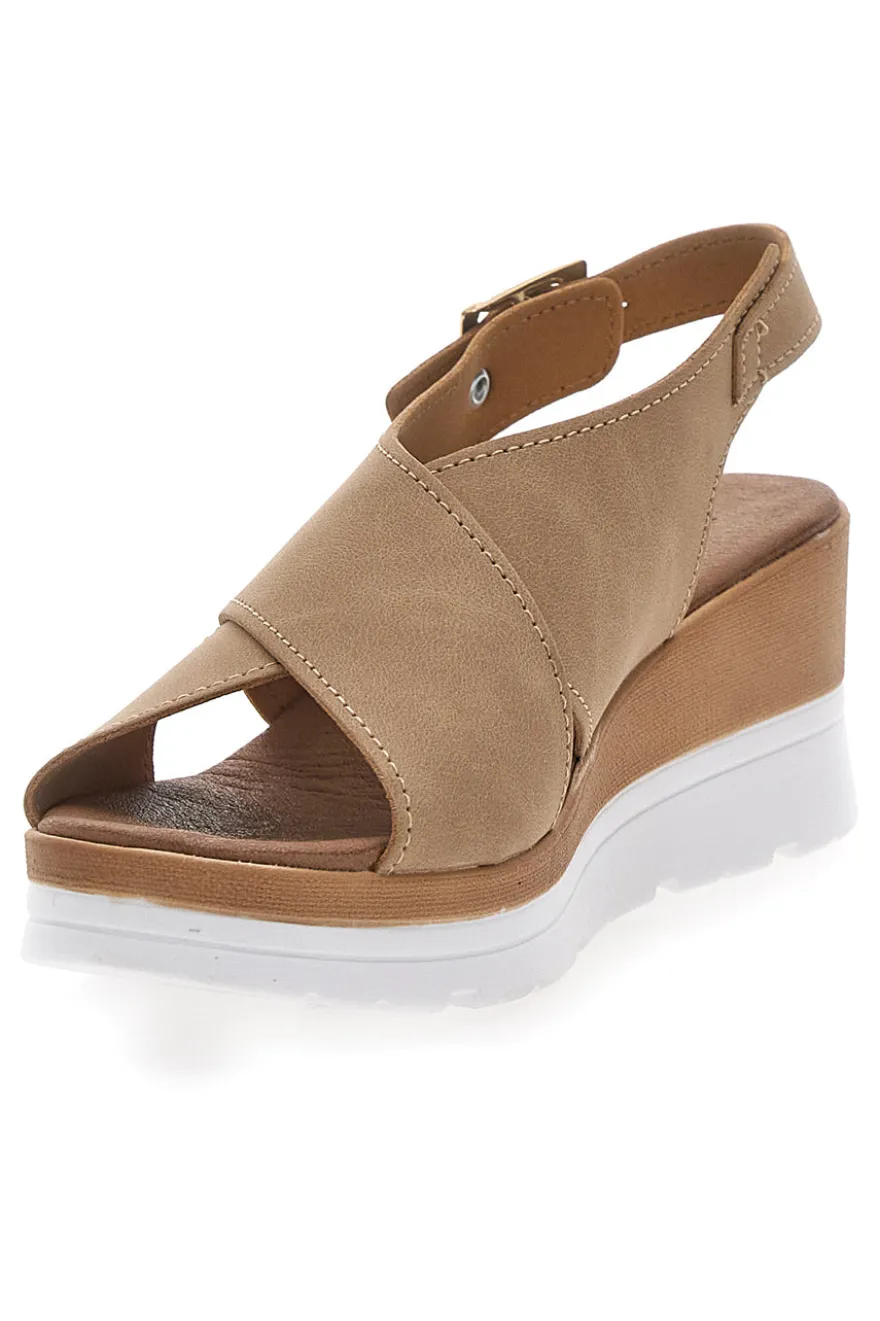 Sandali beige con Platform PLOCADI 1107704