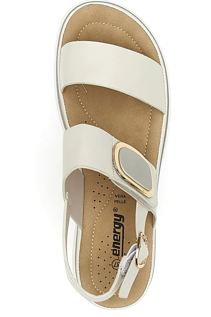 Sandali Beige Con Platform Energy 463