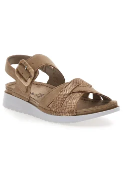 Sandali beige con sottopiede comfort In Blu 47CN