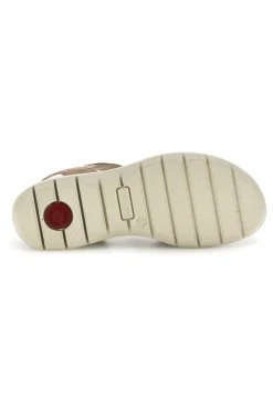 Sandali beige con sottopiede in vera pelle super comfort e sistema anti-shock Imac 1079705419213