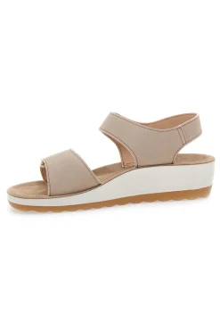 Sandali beige con sottopiede in pelle FLY FLOT 42K23HC
