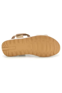Sandali beige con strappi in velcro suola comfort Plocadi Bza242387a