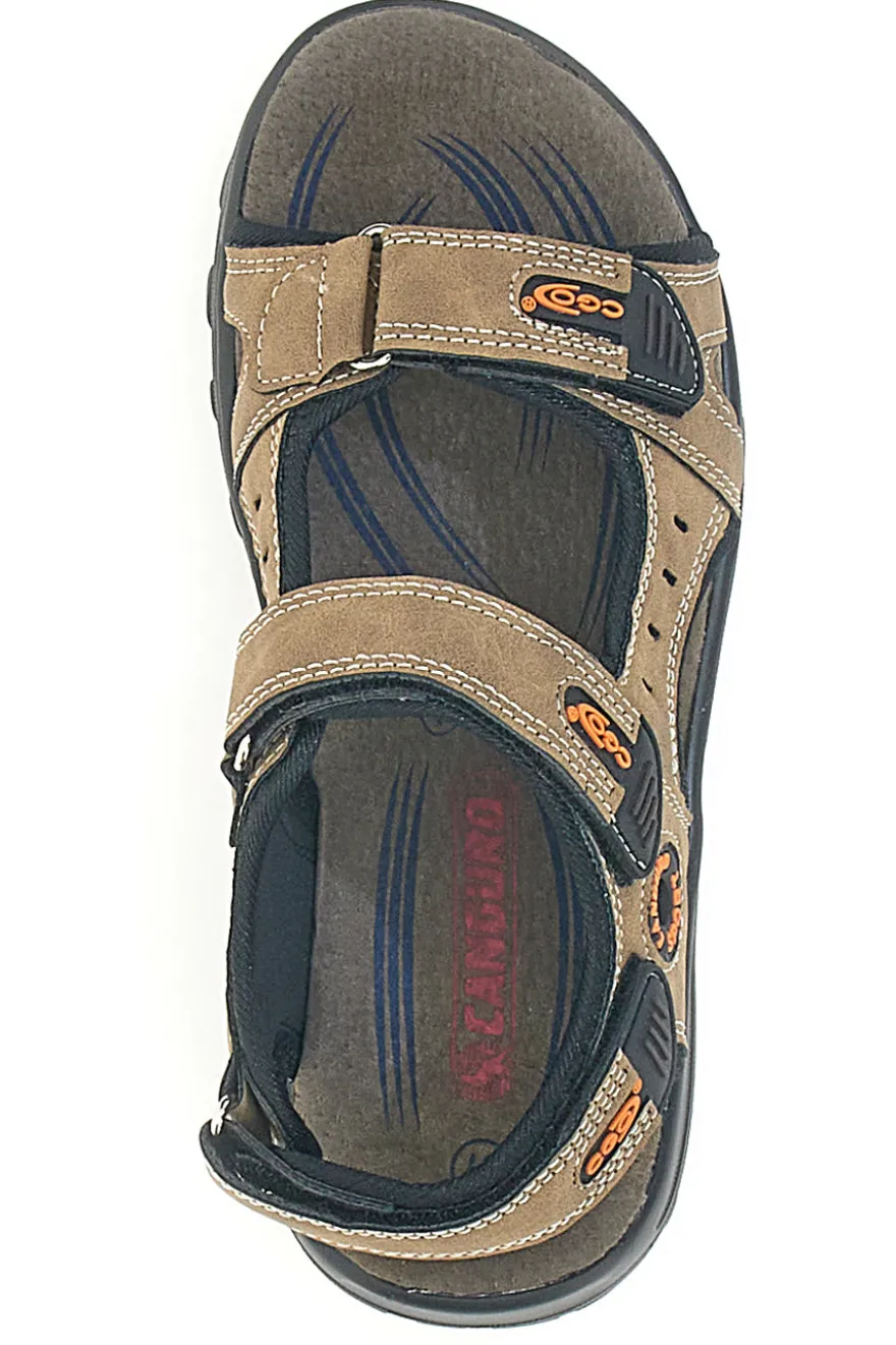 Sandali beige con strappi regolabili Canguro CA1002 da donna