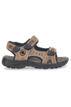 Sandali beige con strappi regolabili Canguro CA1002 da donna
