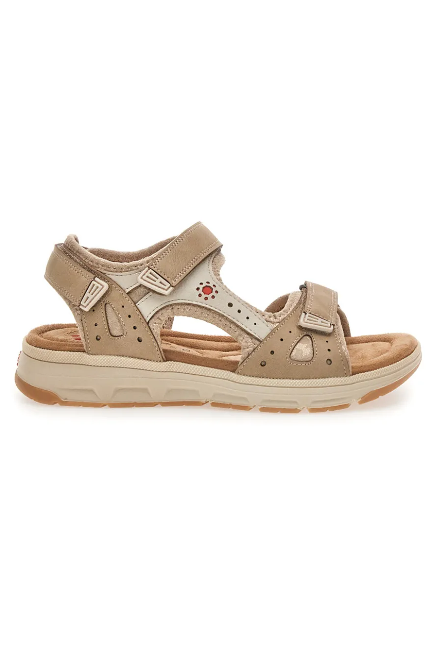 Sandali beige con strappi Relife 68872570701